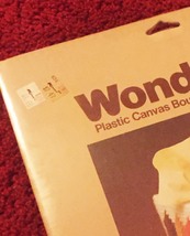 Vintage 70s WonderArt Plastic Canvas Tissue Cover Kit #6000 - by Needlecraft image 4