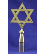  Star of David  - 8.75&quot; Brass Pole Ornament - $66.00