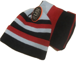 Ubi Hats and accessories  Women’s striped beanie and scarf Blue and Red - $8.39