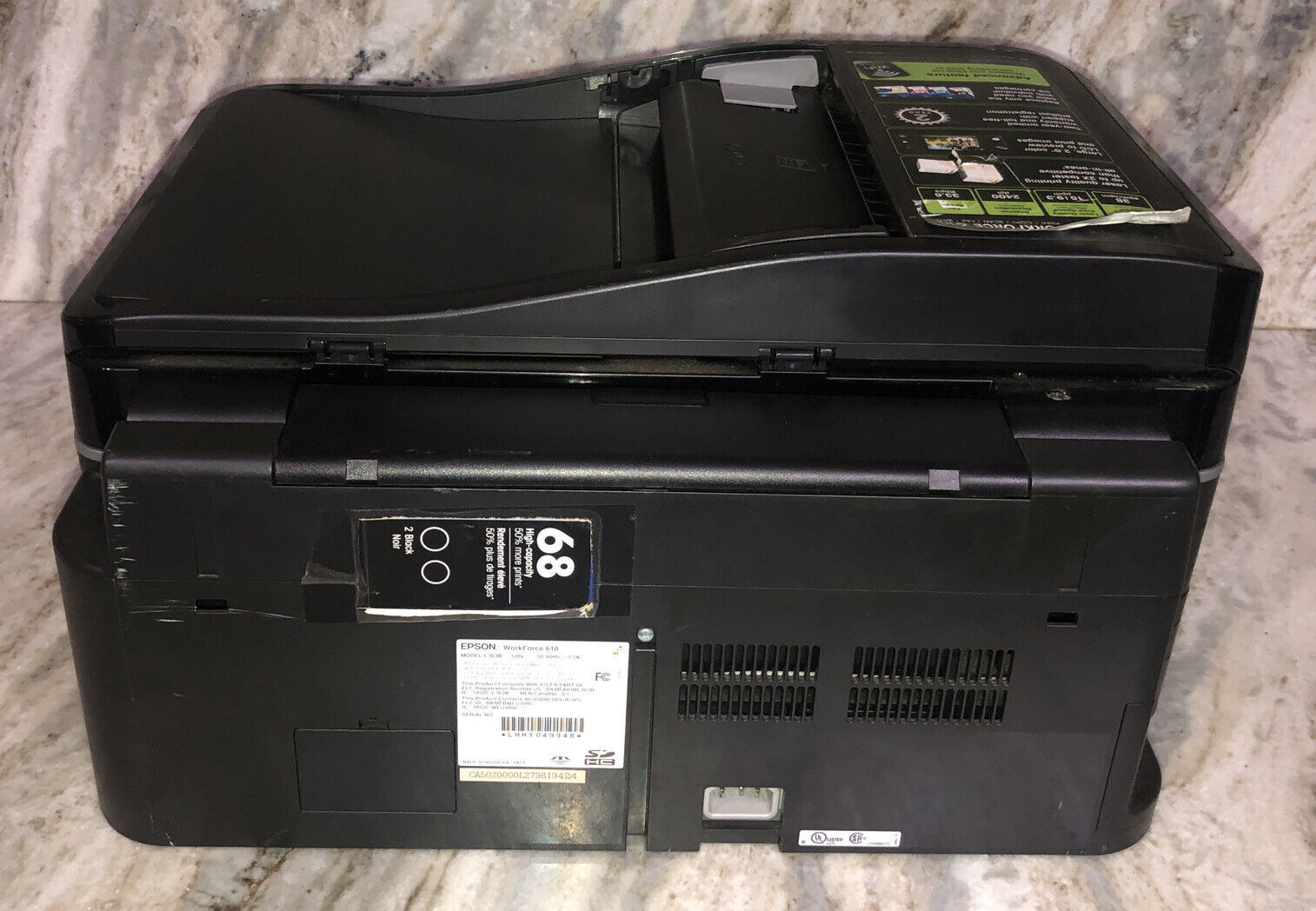 SHIPS N 24 HOURSEPSON WORKFORCE 610 ALL IN ONE INKJET PRINTERFOR