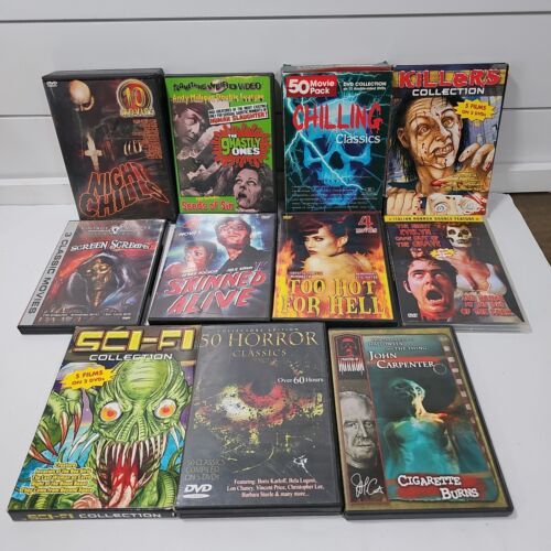 Horror Movie Lot Scary Movies DVD Collection Lot Over 100 Horror ...