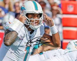 TUA TAGOVAILOA - Miami Dolphins 8X10 Photo Reprint