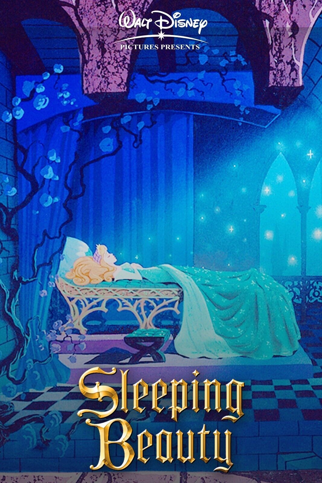 1959 Walt Disneys Sleeping Beauty Movie Poster 11x17 Princess Aurora Phillip Posters 