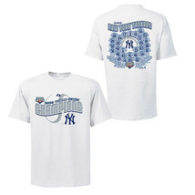New York Yankees World Series 09 Team Roster White T-Shirt by Majestic - $19.99
