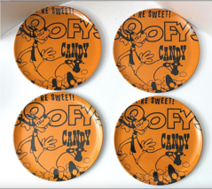 Disney Parks Goofy Candy Co Plastic Salad Plate Set of 4 NEW