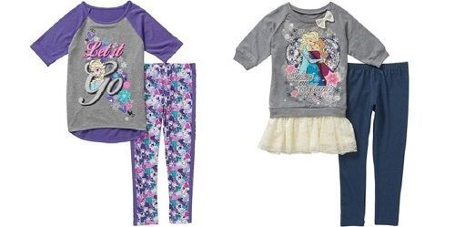 Primary image for Disney Frozen  Girls 2pc Outfit Legging Sizes 4/5 NWT