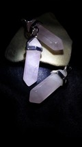 Rose Quartz White Light Healing Talisman Pendulum Wiccan Ward Off Negative - $60.00
