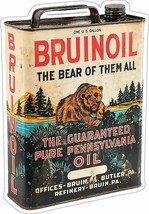 Bruinoil Pure Pennsylvania Oil Can Plasma Cut Metal Sign - $39.95