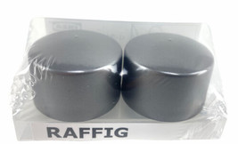Ikea Raffig Finials 1 Pair Silver 002.199.37 Curtain Rod Screw End Caps - $8.87