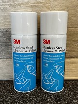 3M Stainless Steel Cleaner &amp; Polish Lime Scent - Lot of 2 - 10 oz. Cans - - $19.34