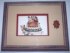 Shadow Box Framed Quartz Nuggets by Jacque Day Southwest Pottery Print - $149.99