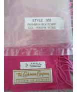  The Cashmere Company Pashmina Scarf Shawl Wrap Style 303 Raspberry Rose - $16.99