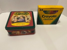 Vintage 1994 Crayola Crayons "Crayons & Collector Tin" Set of (64) - $8.42