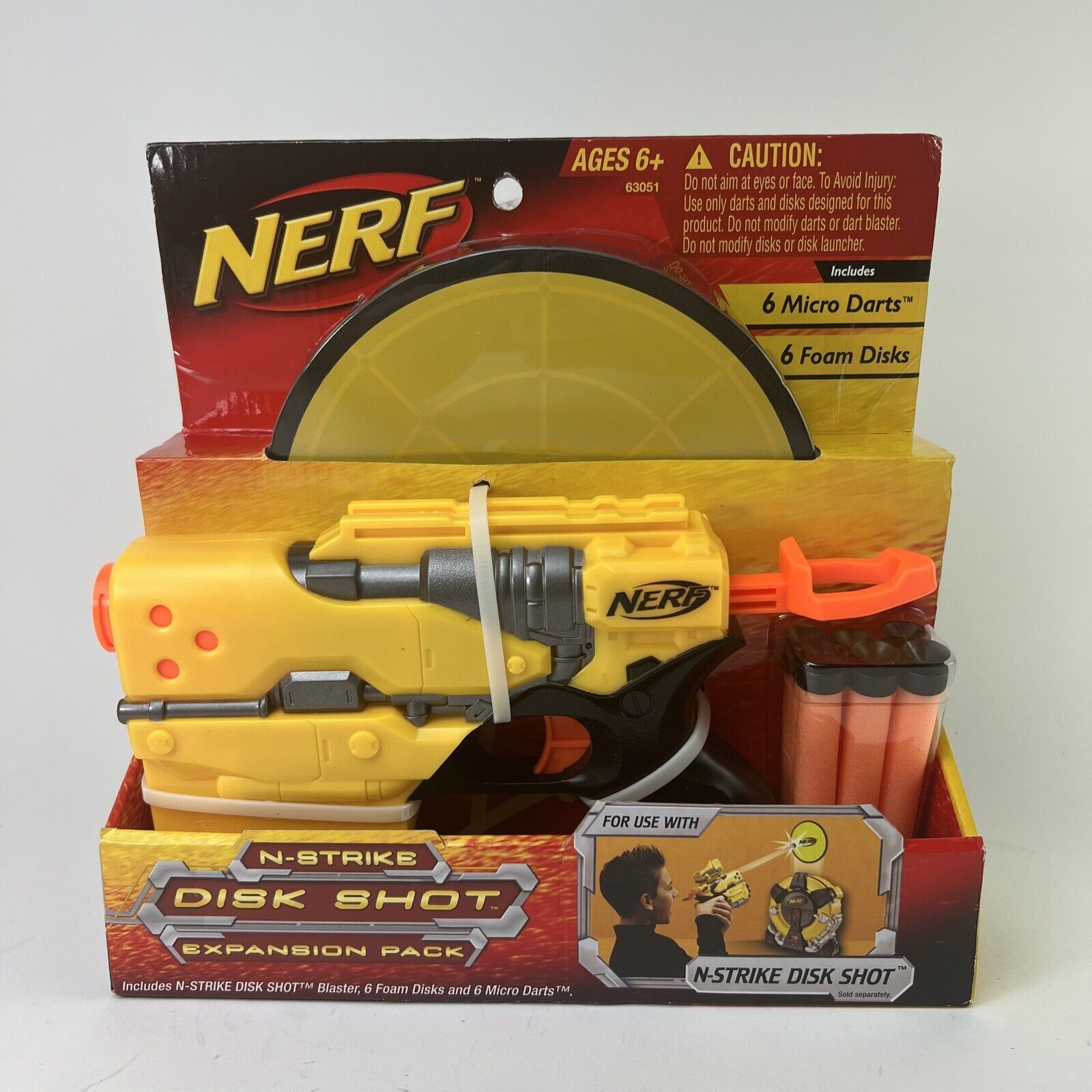 Nerf N-Strike Disk Shot Expansion Pack New Unused Dart Gun Toy - Dart ...