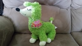 Poodle Green Brand New Plush NWT Stuffed Animal w/ Tags 12" - $14.99