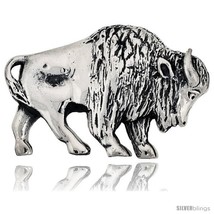 Sterling Silver Year of The Ox Zodiac Sign Brooch Pin, 1 11/16in  (43 mm)  - $76.14