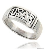 Size 8.5 - Sterling Silver United States Air Force USAF Ring 3/8 in  - $43.21