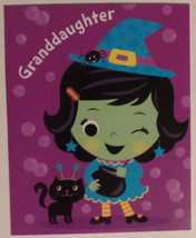 Greeting Halloween Card "Granddaddaughter" Hope your Halloween bubbles over.." - $1.50