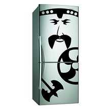 ( 7'' x 16'' ) Vinyl Fridge Decal Viking Face / Viking with Axe and Shield Ar... - $13.89