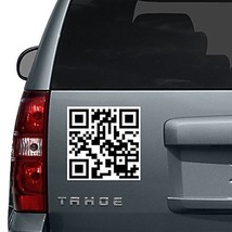 (55'' x 55'') Custom Personalized QR Code Vinyl Decal with Two colors and Bac... - $152.23