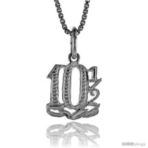 Sterling Silver number 10 Charm, 1/2 in  - $30.42