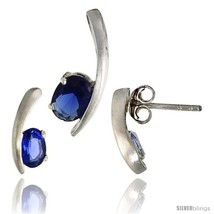 Sterling Silver Fancy Kink Earrings (12mm tall) & Pendant (16mm tall) Set, w/  - $46.36