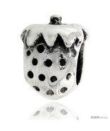 Sterling Silver Strawberry Bead Charm for most Charm  - $40.28
