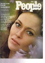 People Magazine Faye Dunaway July 29, 1974 - $14.80