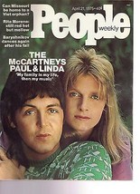People Magazine The McCartneys Paul &amp; Linda  April 21, 1975 - $14.80