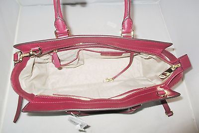 MICHAEL KORS SELMA MEDIUM SATCHEL SHOULDER PVC LEATHER BAG MK BALLET PINK  $398