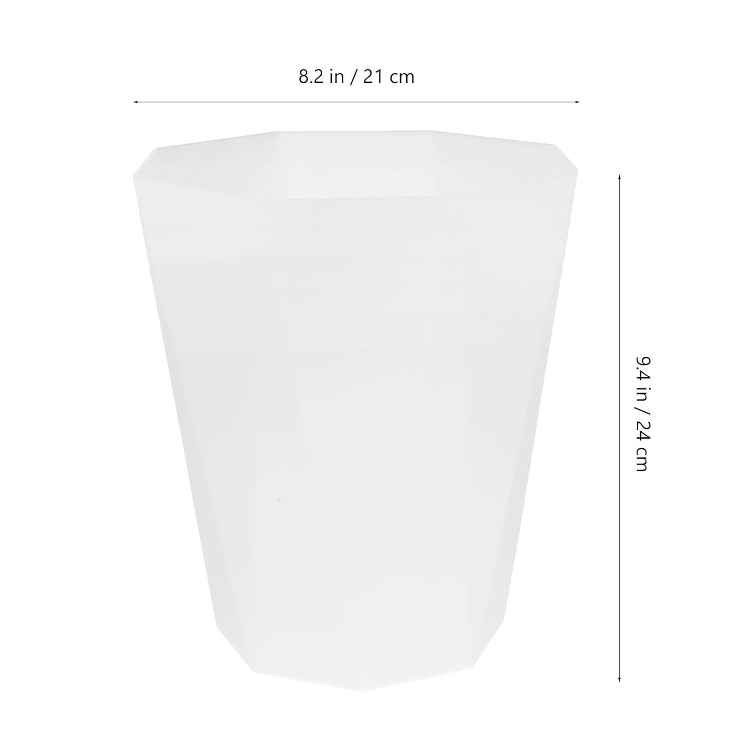 Bathroom Trash Bin Plastic Trash Can Without Lid, Open Trash Basket