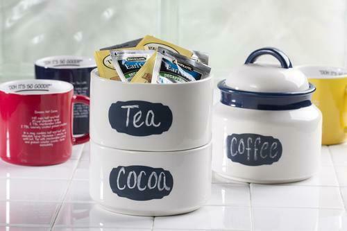 Pioneer Woman Stacking 3-Piece Stoneware Canister Set