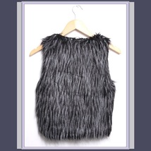 Long Hair Peacock Feather Faux Fur Fashion Short Vest - FUN to Wear! image 4