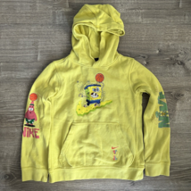 Nike Kyrie X Spongebob Yellow Hoodie Sweatshirt Basketball Kids Small Boys - $79.19