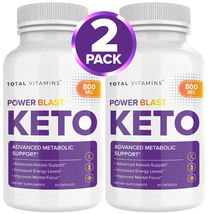 2 Pack Power Blast Keto Diet Pills Strong Keto Burn GT BHB Advanced - $36.00