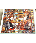 White Mountain Puzzles 1000 Piece World of Cats Vintage 1998 New In Seal... - $28.05