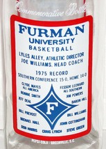 Vintage soda pop bottle PEPSI COLA Furman University Basketball 12oz 197... - $7.99