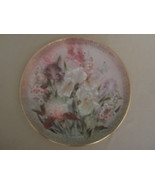 IRIS QUARTET collector plate LENA LIU Symphony of Shimmering Beauty FLOWERS - $28.00