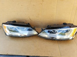 2011-18 Volkswgen Jetta Halogen Headlight Head lights Lamps Set L&R