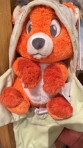 Disney Parks Baby Tod the Fox in a Hoodie Pouch Blanket Plush Doll New image 2