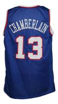 Wilt Chamberlain #13 Custom College Basketball Jersey New Sewn Blue Any Size image 5