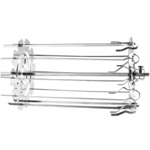 Bbq Roaster Stainless Steel Roaster Rotisserie Skewers Needle Cage Oven ... - $30.99