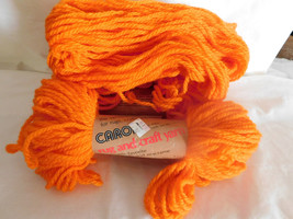 Caron Rug and Craft Yarn Orange 0010 H904 lot of 4 - $13.99