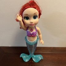 Disney Princess Colors of the Sea Ariel 14&quot; Doll - Sings Talks And Light... - $19.31