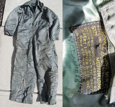 military Flying Suit Vintage Men&#39;s USAF insulated Coveralls Size Medium ... - $70.11