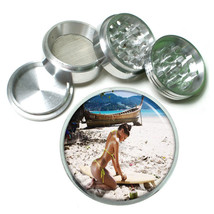 Surfer Pin Up Girls D4 63mm Aluminum Kitchen Grinder 4 Piece Herbs & Spices - $13.81