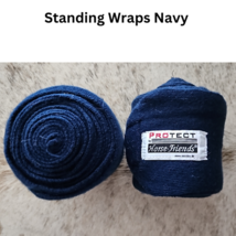 Isabell Werth Collection Dressage Pad Navy with Set 4 Navy Standing Wraps USED image 4