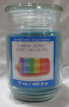 Ashland Scented Candle New 17 Oz Large Jar Single Wick Summer Rainbow Sherbet - $20.54