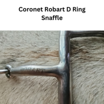Robart Coronet D Ring Snaffle Stainless Steel Horse Bit copper inlay USED image 3