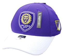Orlando City SC Adidas M619Z MLS Soccer Team Logo Flex Fit Cap Hat LXL - $20.85